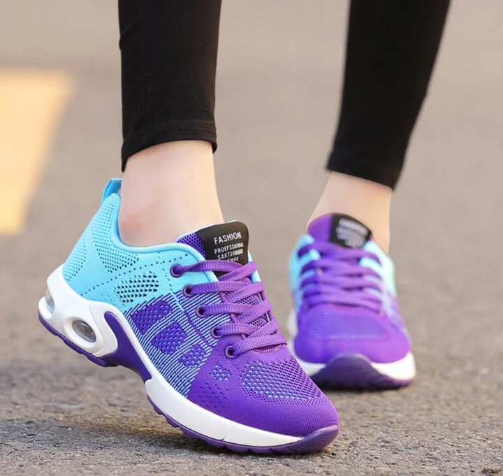 Orthopädische Damen Sneaker, Sport-Laufschuhe, Air-Cushion-Sohle, atmungsaktives Mesh, ideal für Laufen und Fitness.