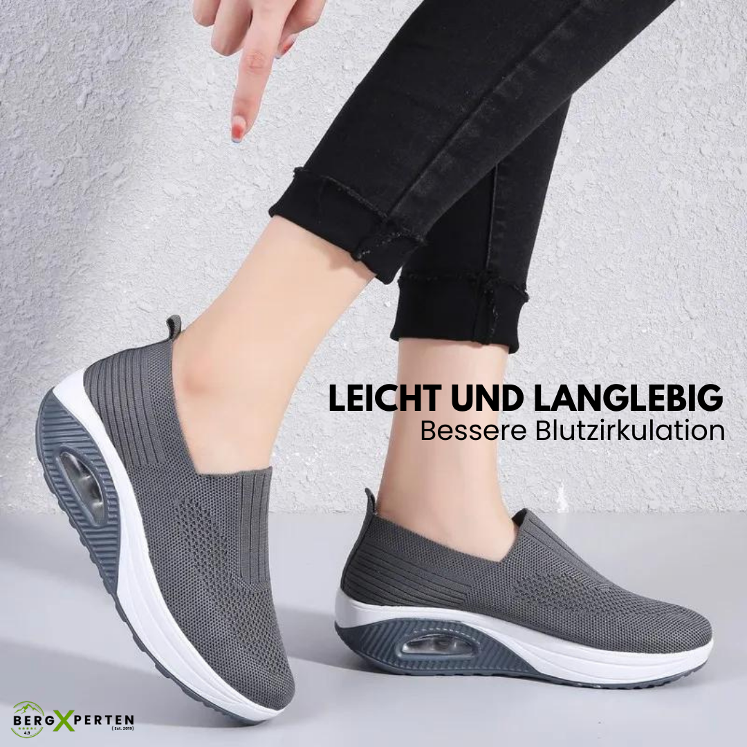 "Orthopädische Damenschuhe mit rutschfester Sohle, breitem Zehenbereich und atmungsaktiven Materialien, ideal für Komfort"