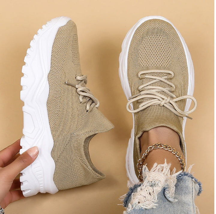 Orthopädische Damensneaker, elastisch, mit Memory-Schaum und Fußgewölbeunterstützung, in elegantem Design.