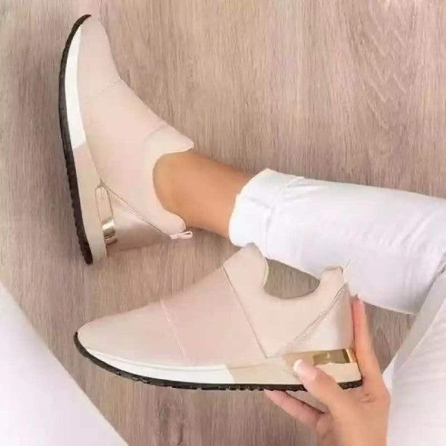 "Orthopädische Mesh-Sportschuhe, atmungsaktiv, ergonomisch, in Beige, Grün, Rot, Schwarz, bietet Komfort und Stil."