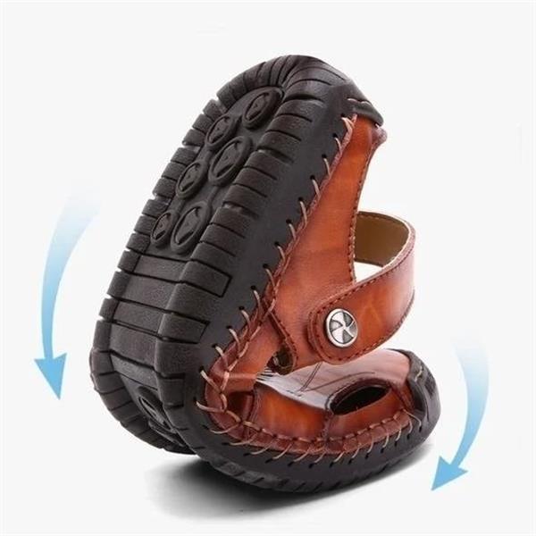 Orthopädische Sandalen, beige, ergonomisch, mit breitem Zehenbereich und Schaumstoffpolsterung für optimalen Komfort