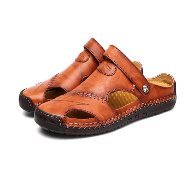 Orthopädische Sandalen, beige, ergonomisch, mit breitem Zehenbereich und Schaumstoffpolsterung für optimalen Komfort
