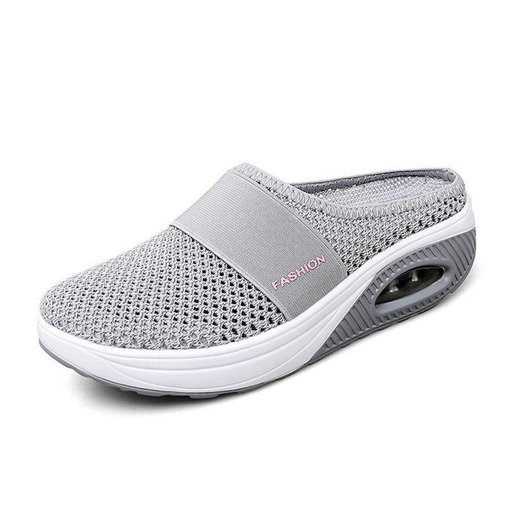 "Orthopädische Slipper mit Luftkissen, komfortables Slip-On-Design, atmungsaktive Materialien, vielseitig und elegant."