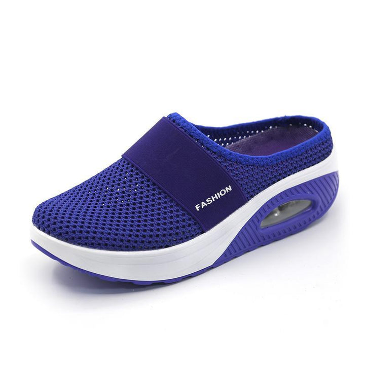 "Orthopädische Slipper mit Luftkissen, komfortables Slip-On-Design, atmungsaktive Materialien, vielseitig und elegant."