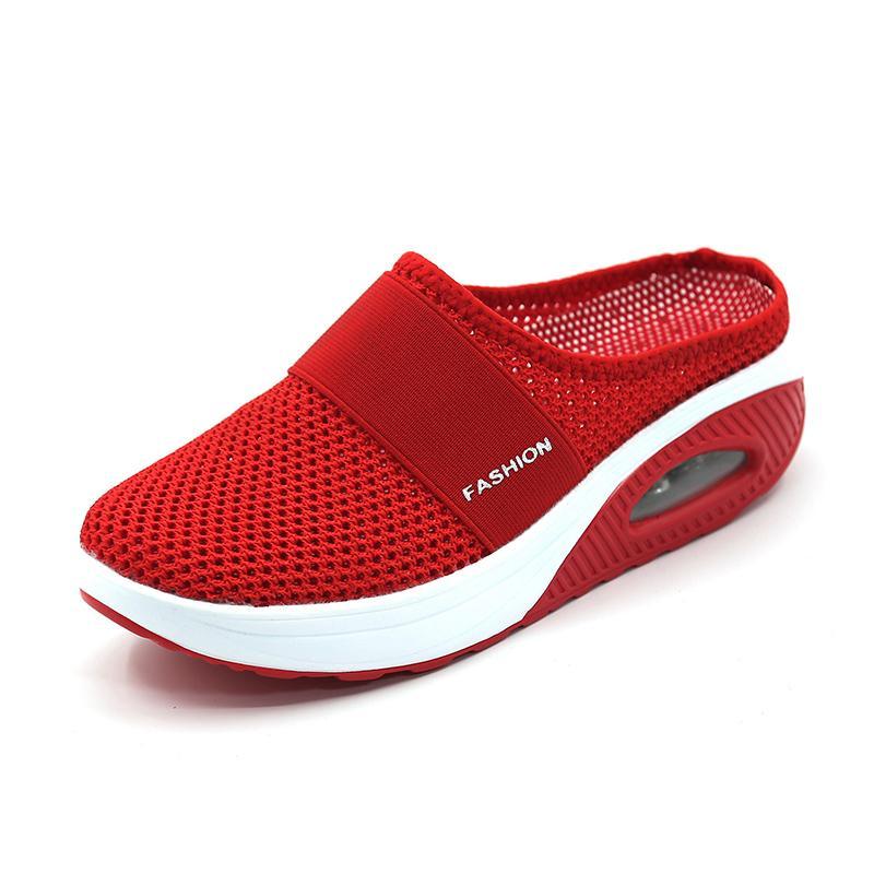 "Orthopädische Slipper mit Luftkissen, komfortables Slip-On-Design, atmungsaktive Materialien, vielseitig und elegant."