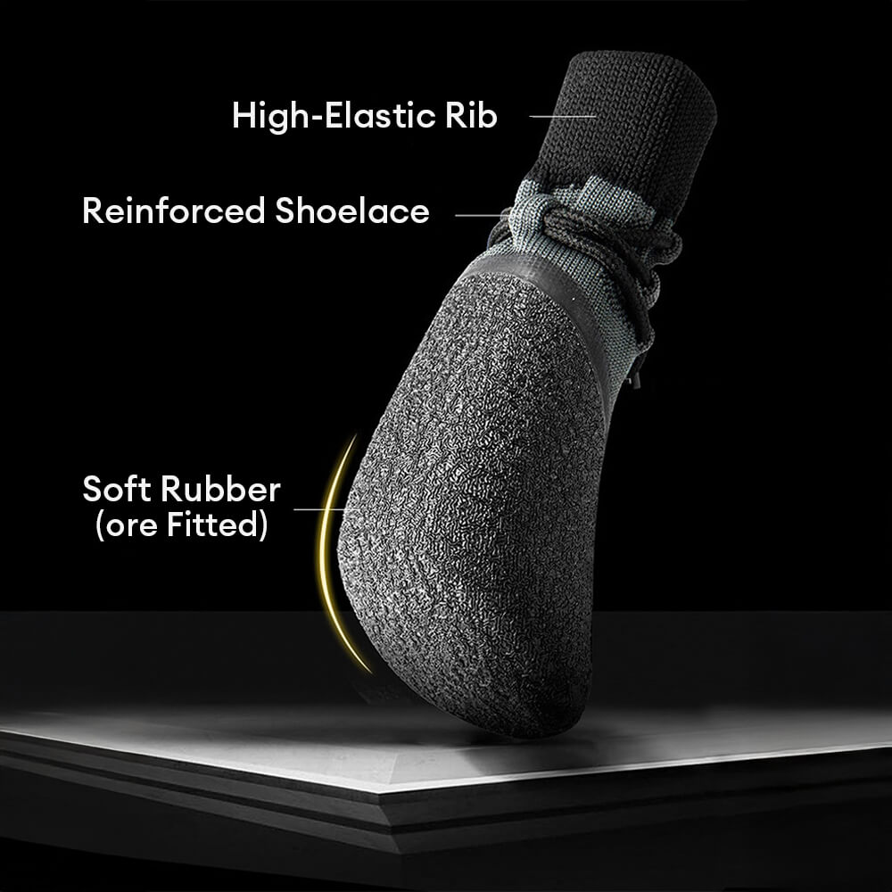 "Outdoor Hundeschuhe, wasserdicht und rutschfest, mit atmungsaktivem Design und verstellbaren Riemen für optimalen Pfotenschu