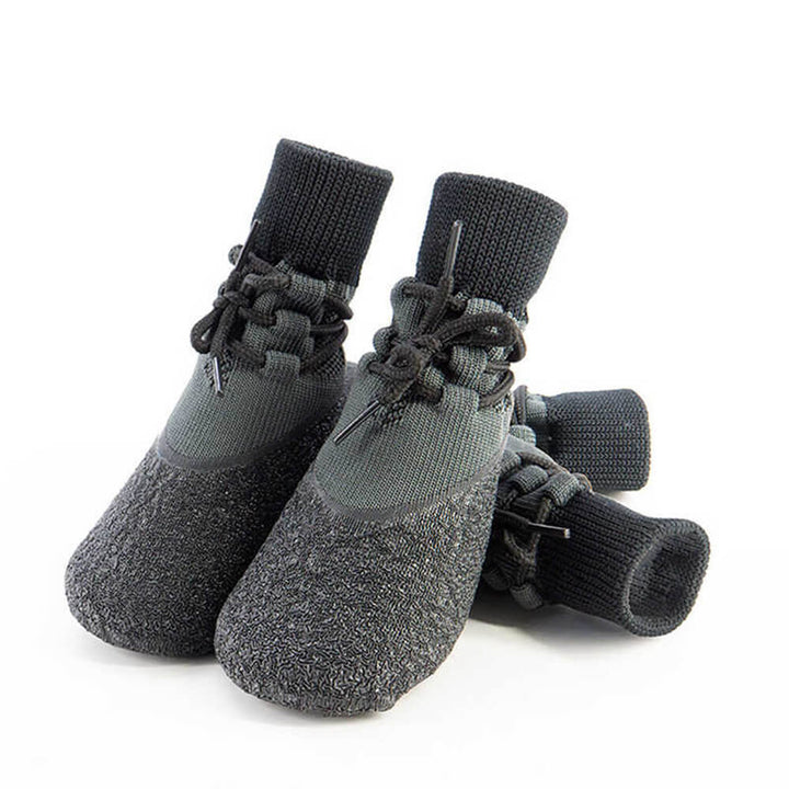 "Outdoor Hundeschuhe, wasserdicht und rutschfest, mit atmungsaktivem Design und verstellbaren Riemen für optimalen Pfotenschu
