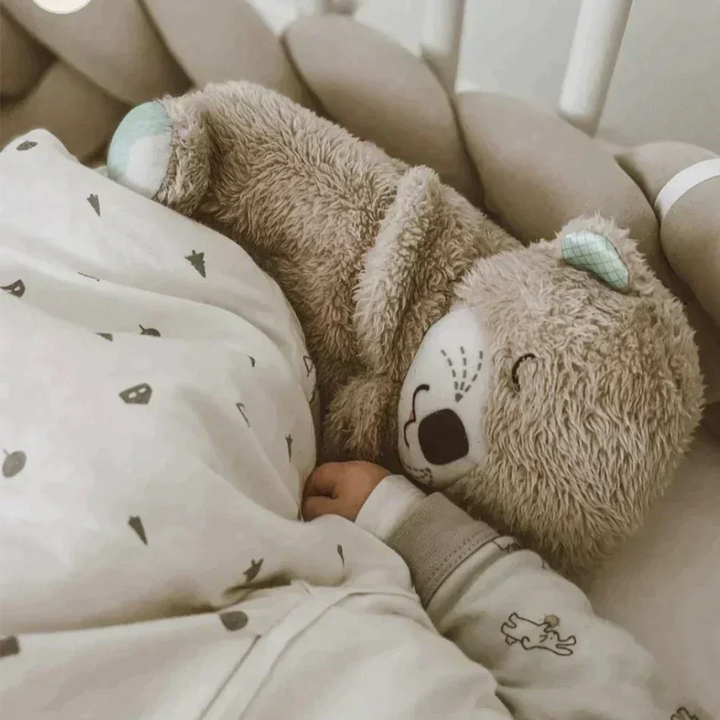 Plüsch-Otter für Kinder, weich, mit Atemsimulation und Melodien für Entspannung, idealer Stressabbau-Begleiter.