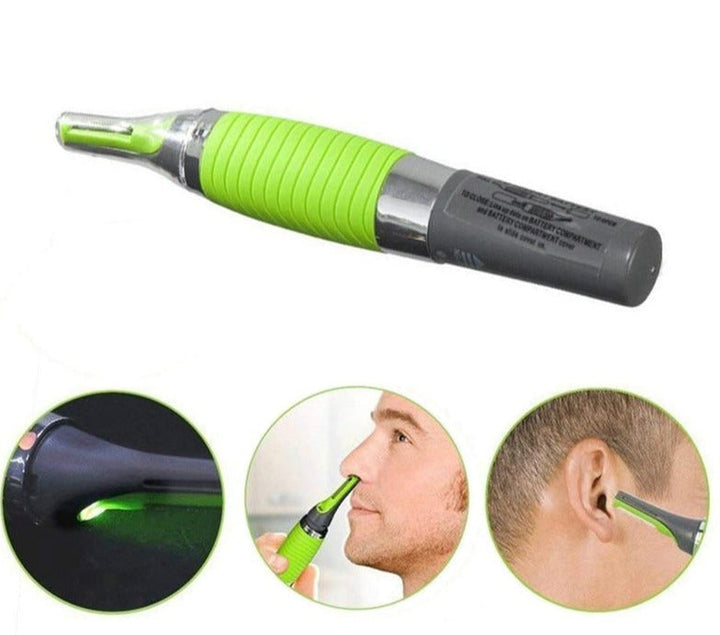 "Präziser Nase- & Ohrtrimmer mit LED-Licht, elegantes Design, effektive Haarentfernung für empfindliche Bereiche"