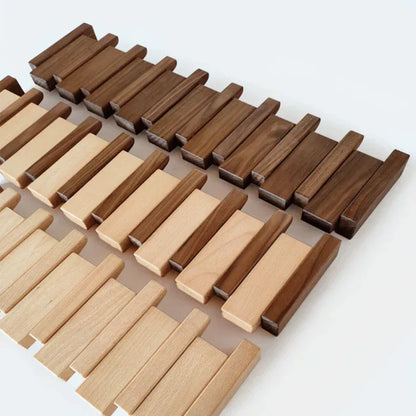 Crochets muraux design en bois