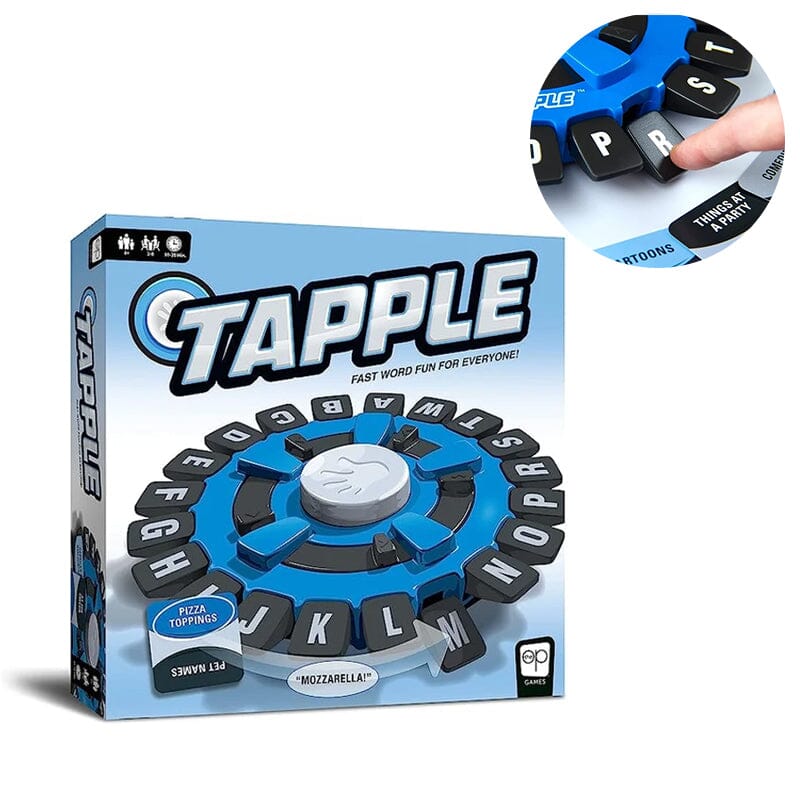 "Rasantes Tapple™ Wortspiel, tragbares Familienspielzeug mit bunten Segmenten und spannendem Timer für schnelles Denken."