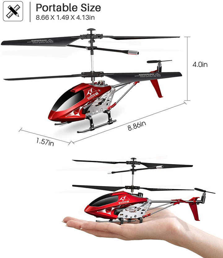 RC Hubschrauber S107H in Grün, mit Höhenhaltetechnologie, LED-Lichtern, kinderfreundlich, ideal für Indoor-Flüge.