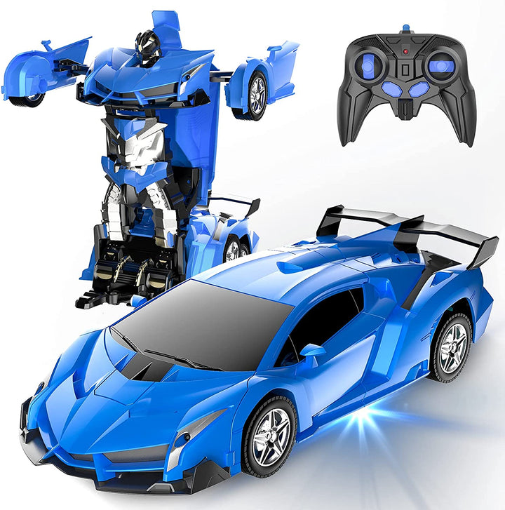 "RC Transformationsauto, Roboter-Spielzeug, 2.4GHz, farbenfrohes Auto, wandelbar in Roboter, ideal für Kinder, interaktiv"