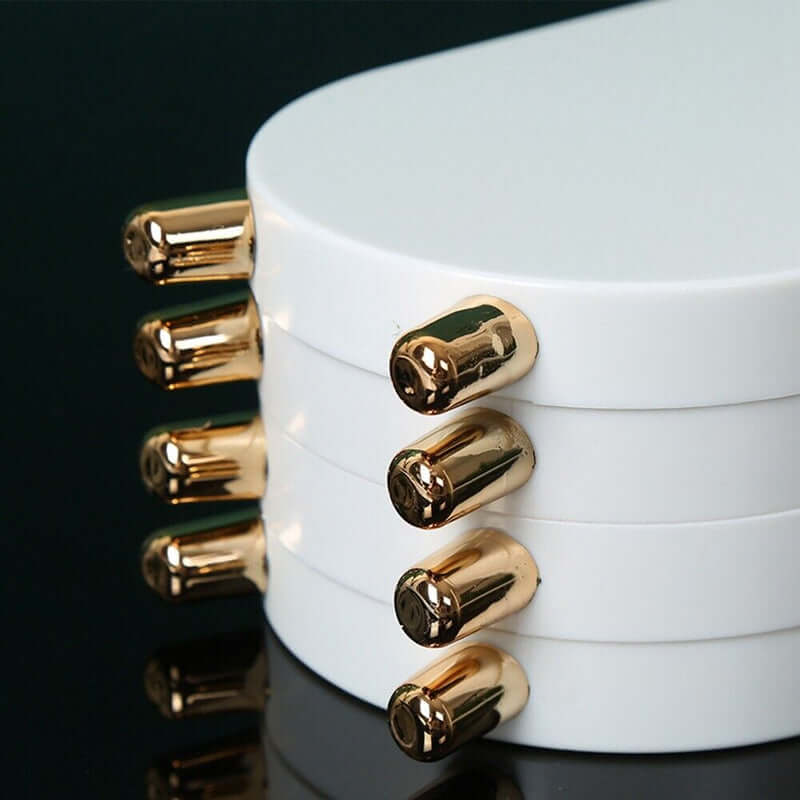 Organisateur de bijoux ovale pliable