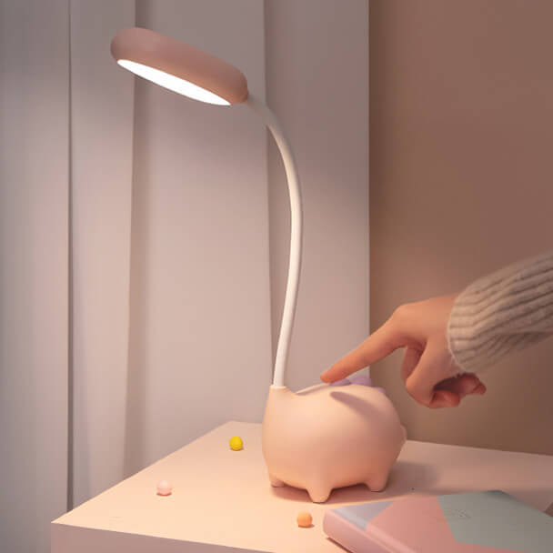 Sandsberg LED-Schreibtischlampe in Dinosaurier-Form, augenfreundlich, wiederaufladbar, ideal für Kinderzimmer.