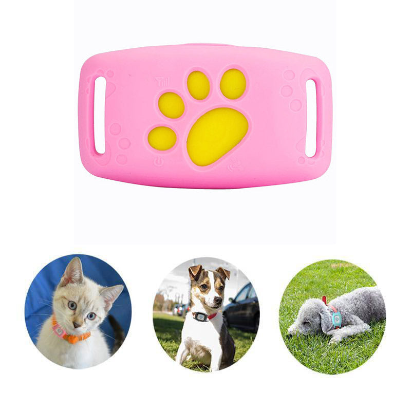 "Schlankes, pinkes GPS Katzenhalsband, wasserdicht, ohne Abo, für sichere Haustierortung, innovative GPS-Technologie."