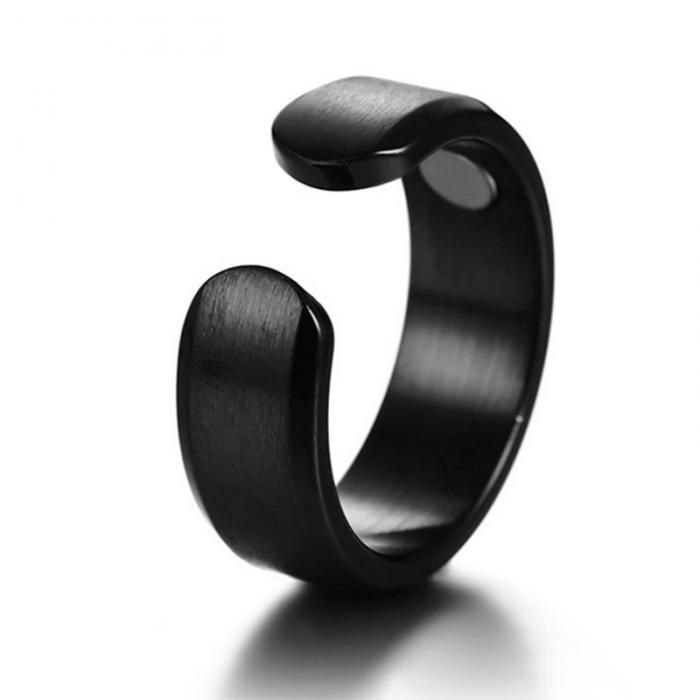 "Schnarch-Ring aus Titanium, elegantes Design in Rose Gold, verbessert die Atmung durch Akupressur, reduziert Schnarchen."