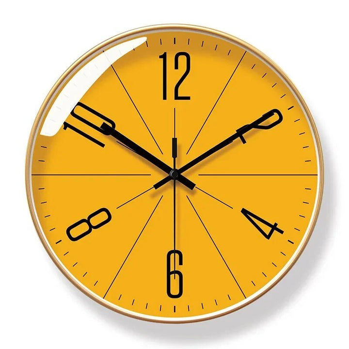 "Schwarze skandinavische Wanduhr, minimalistisch, präzise, für modernes Interieur, klare Ziffern, elegantes Design, 30 cm"