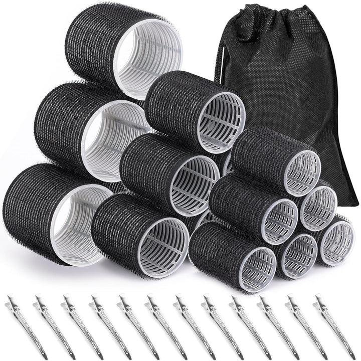 "Selbstklebende Haarwickler in verschiedenen Größen für voluminöse, langanhaltende Locken ohne Hitzeschäden, Beauty-Produkt."