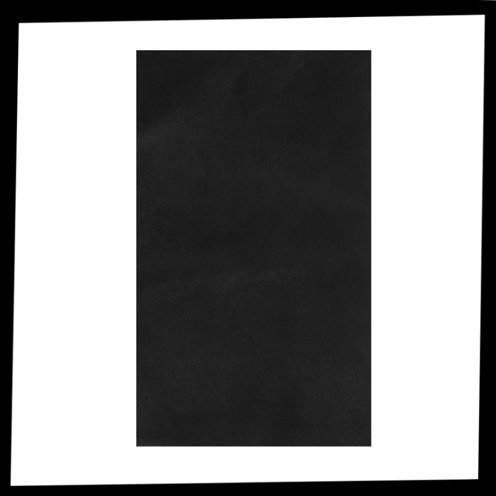 Selbstklebender Lederflicken, ideal für Möbel- und Kleidungsreparatur, in Schwarz, robustes Kunstleder, einfach anzubringen.