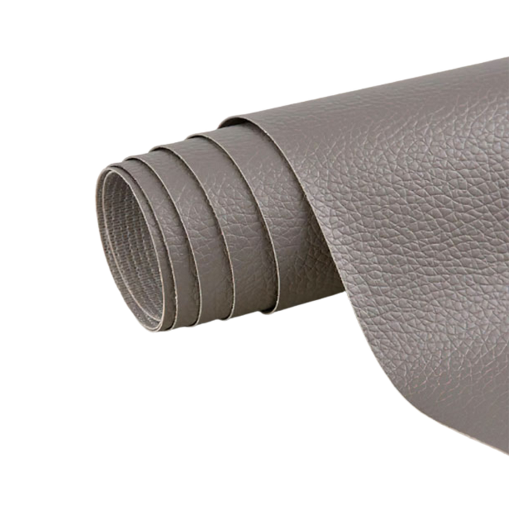 Selbstklebender Lederflicken, ideal für Möbel- und Kleidungsreparatur, in Schwarz, robustes Kunstleder, einfach anzubringen.