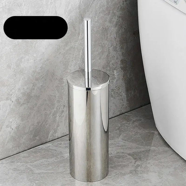 Selbstreinigende Toilettenbürste mit Halterung, flexibler Silikonkopf für hygienische Reinigung schwer erreichbarer Stellen i