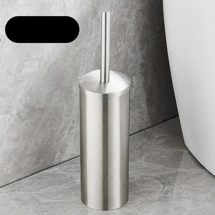 Selbstreinigende Toilettenbürste mit Halterung, flexibler Silikonkopf für hygienische Reinigung schwer erreichbarer Stellen i