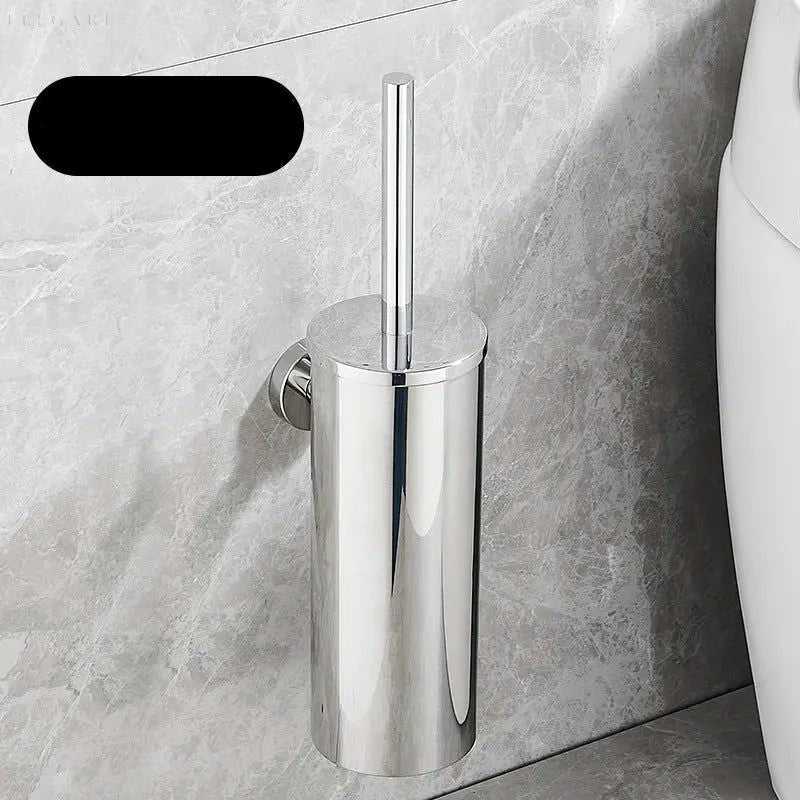 Selbstreinigende Toilettenbürste mit Halterung, flexibler Silikonkopf für hygienische Reinigung schwer erreichbarer Stellen i