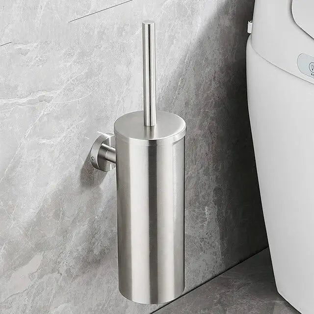 Selbstreinigende Toilettenbürste mit Halterung, flexibler Silikonkopf für hygienische Reinigung schwer erreichbarer Stellen i