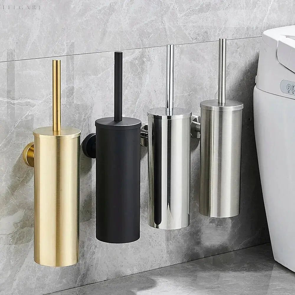 Selbstreinigende Toilettenbürste mit Halterung, flexibler Silikonkopf für hygienische Reinigung schwer erreichbarer Stellen i
