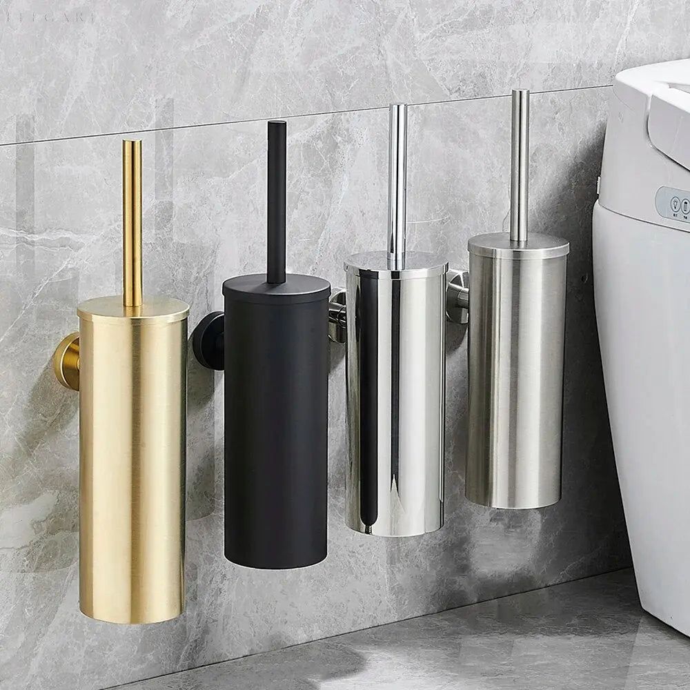 Selbstreinigende Toilettenbürste mit Halterung, flexibler Silikonkopf für hygienische Reinigung schwer erreichbarer Stellen i