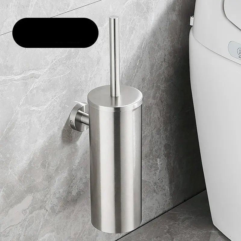 Selbstreinigende Toilettenbürste mit Halterung, flexibler Silikonkopf für hygienische Reinigung schwer erreichbarer Stellen i