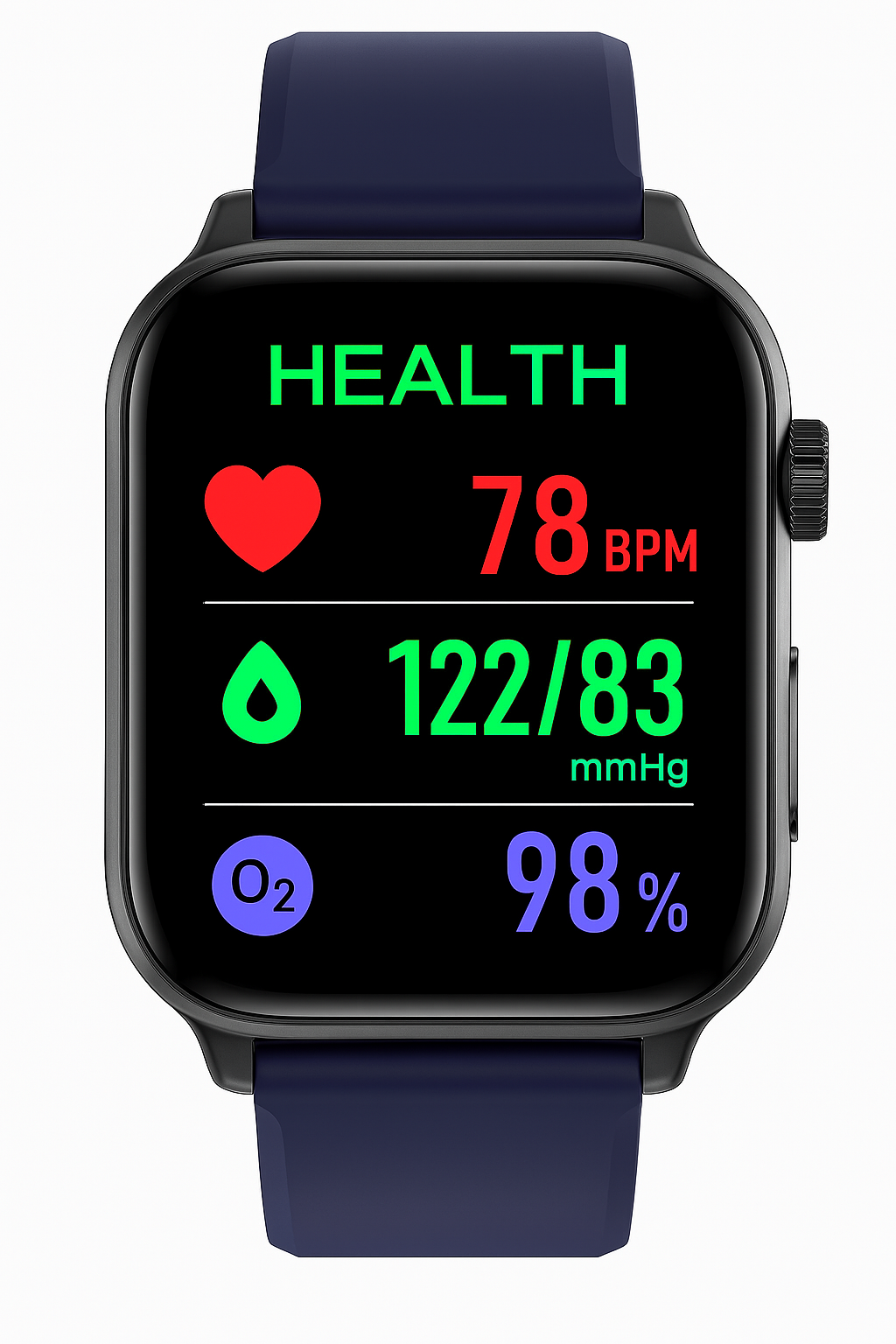 "Smartwatch mit 1,4 Zoll HD-Touchscreen, EKG, Blutdruck, Herzfrequenzmessung, ideal für Gesundheit und Fitness"