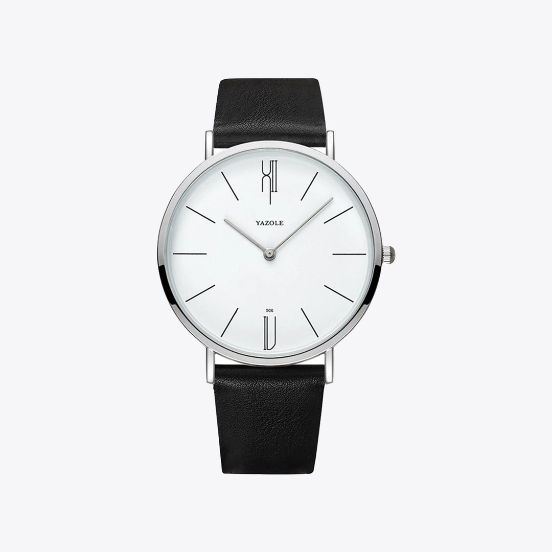 "Stilvolle Herren Armbanduhr mit elegantem Zifferblatt und luxuriösem Lederarmband im zeitlosen Vintage-Design"