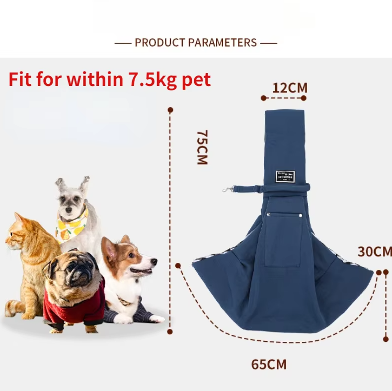 "Stilvolle Hunde-Tragetasche für kleine Haustiere in Grau, ergonomische Schultertasche mit gepolsterten Trägern"