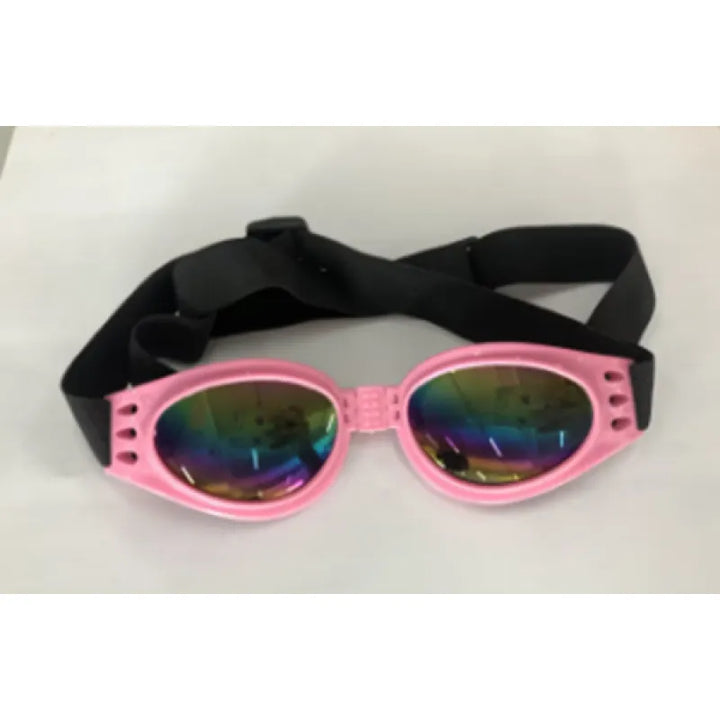 "Stilvolle UV-Schutz Hundebrille in lebhaften Farben, bietet Schutz vor UV-Strahlen, Wind und Staub, bequeme Passform."
