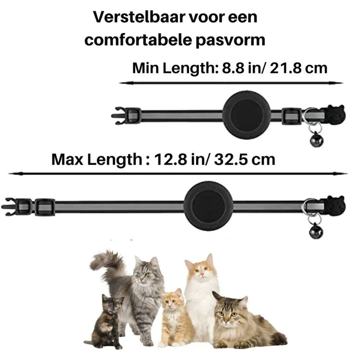 Stilvolles Katzenhalsband mit Sicherheitsclip, verstellbar, in leuchtendem Farbdesign mit Glöckchen für abenteuerlustige Katz