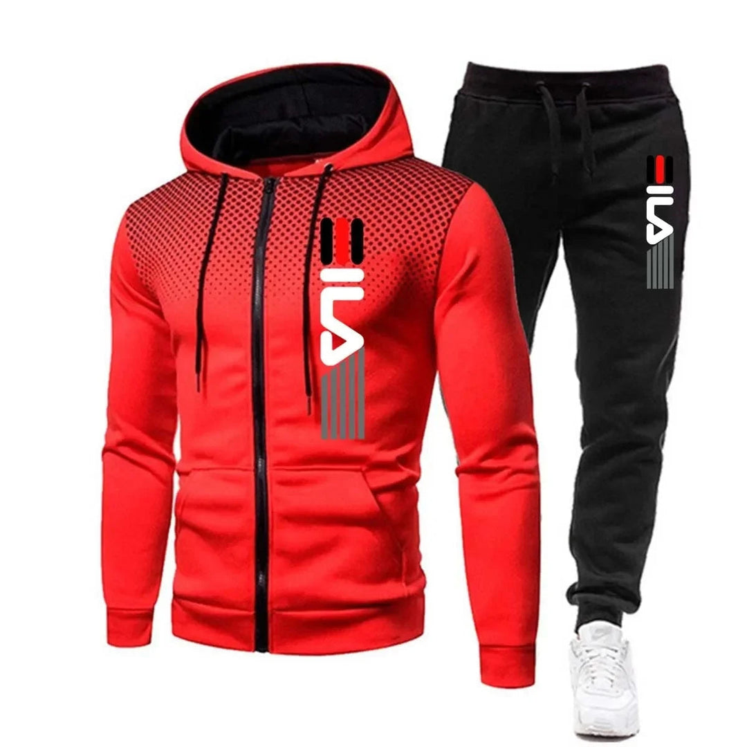 "Stylischer, atmungsaktiver Trainingsanzug mit ergonomischem Design in moderner Silhouette, ideal für Sport und Freizeit."