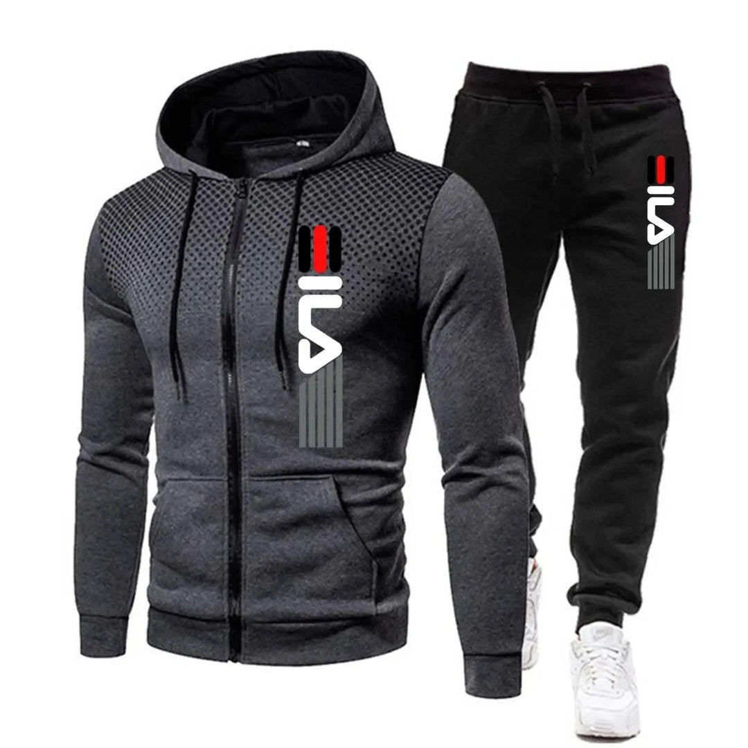 "Stylischer, atmungsaktiver Trainingsanzug mit ergonomischem Design in moderner Silhouette, ideal für Sport und Freizeit."