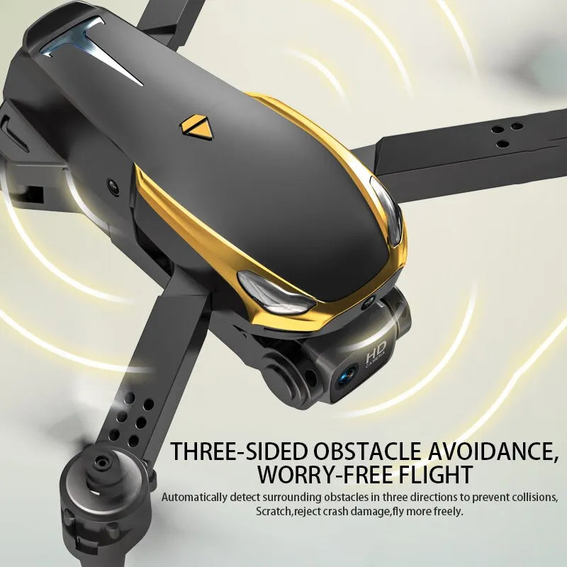 "Tesla 8K Professional Drone für Luftfotografie mit 4K-HD-Kamera, robuste Bauweise, 5000m Reichweite, Hindernissensoren."