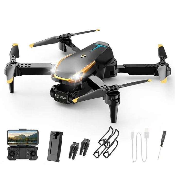 "Tesla 8K Professional Drone für Luftfotografie mit 4K-HD-Kamera, robuste Bauweise, 5000m Reichweite, Hindernissensoren."
