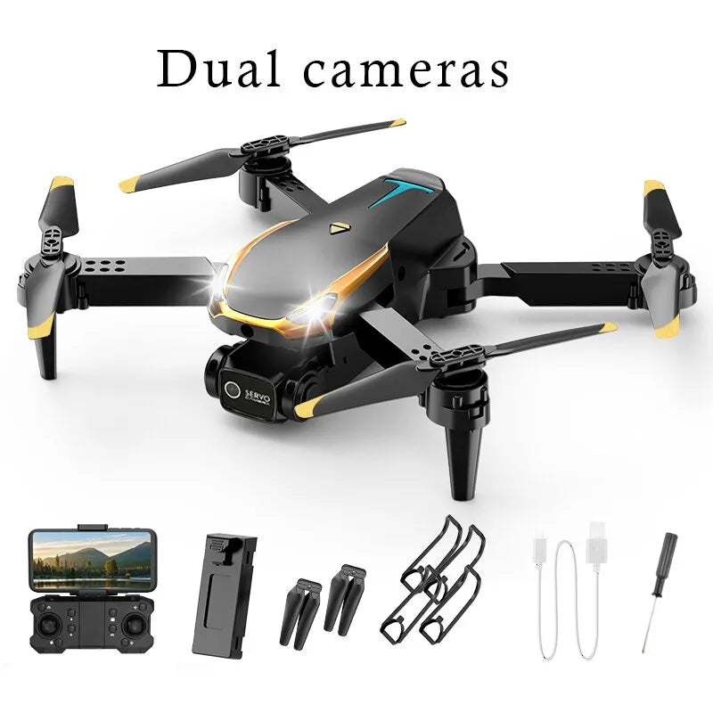 "Tesla 8K Professional Drone für Luftfotografie mit 4K-HD-Kamera, robuste Bauweise, 5000m Reichweite, Hindernissensoren."