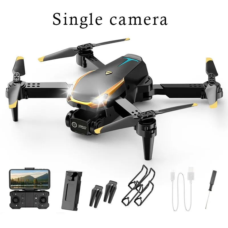 "Tesla 8K Professional Drone für Luftfotografie mit 4K-HD-Kamera, robuste Bauweise, 5000m Reichweite, Hindernissensoren."