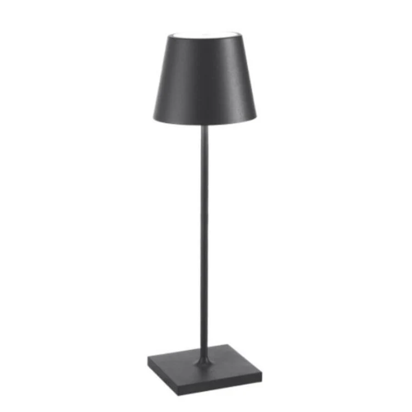 "Touch-sensitive LED-Tischlampe, kabellos, stilvolles Design, modernes Flair, in verschiedenen Farben verfügbar."
