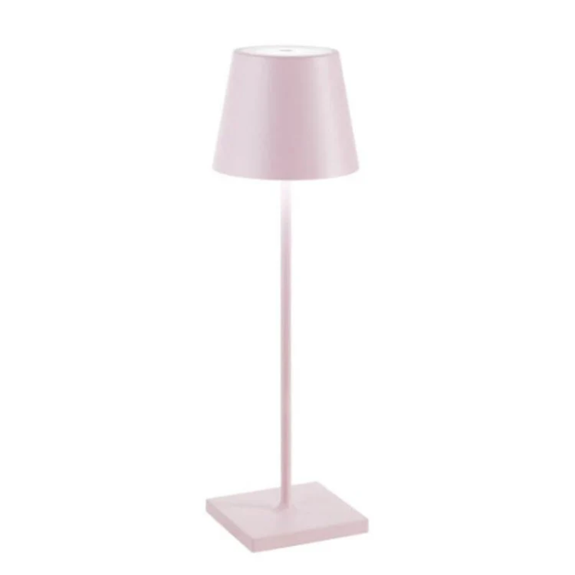 "Touch-sensitive LED-Tischlampe, kabellos, stilvolles Design, modernes Flair, in verschiedenen Farben verfügbar."