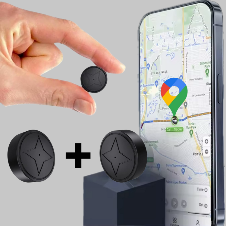 "Trackpod Auto GPS-Tracker: Kleiner, magnetischer Tracker für Echtzeit-Ortung, diskret und sicher am Fahrzeug anbringbar."