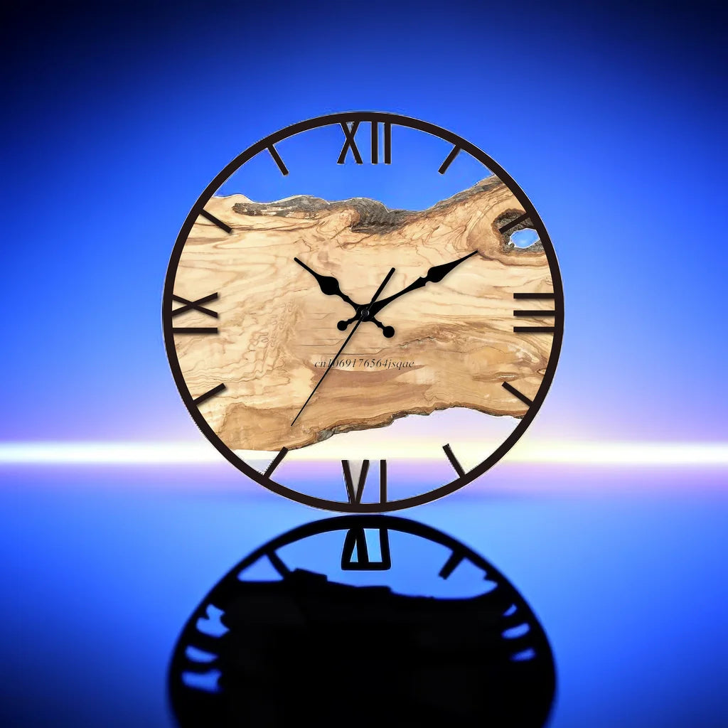 "Transparente Wanduhr mit modernem Design, minimalistischen Linien und klarem Acrylzifferblatt, ideal für stilvolle Räume."
