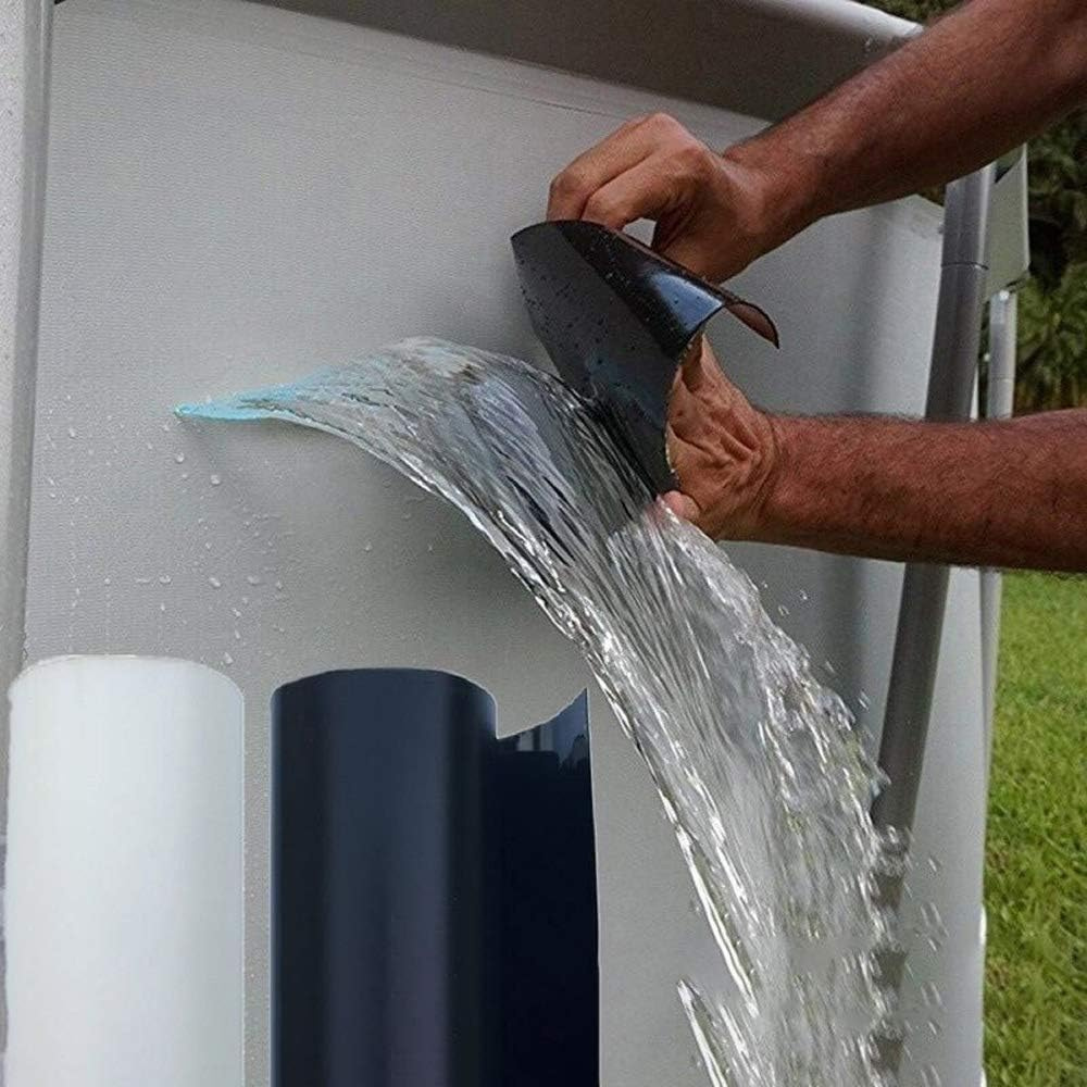 "Ultra starkes, wasserdichtes Reparaturband, schwarz-weiß, 10 cm breit, ideal zur Abdichtung und für Außenbereiche."