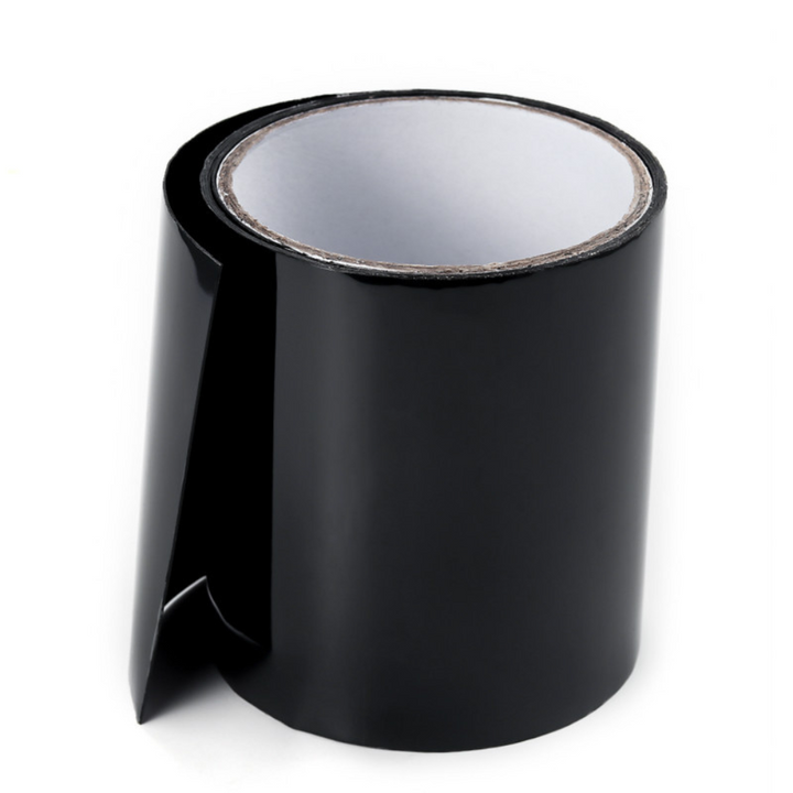 "Ultra starkes, wasserdichtes Reparaturband, schwarz-weiß, 10 cm breit, ideal zur Abdichtung und für Außenbereiche."
