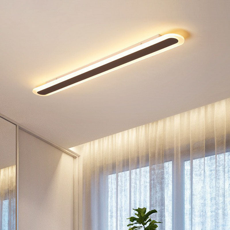 "Ultraflache LED-Deckenleuchte in Weiß, schlankes Design, moderne Acryl-Optik, minimalistisch für elegantes Ambiente"